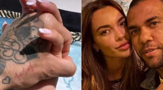 Joana Sanz posta primeira foto com Daniel Alves após sua saída da prisão