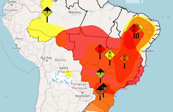 Alta temperatura e chuvas intensas, Brasil enfrenta condições climáticas extremas