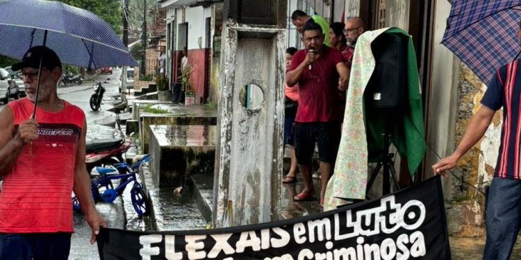 Moradores protestaram durante o evento - Foto: Reprodução