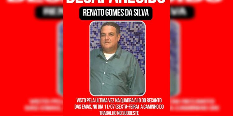 Esposa pede ajuda para achar segurança desaparecido há três dias no DF