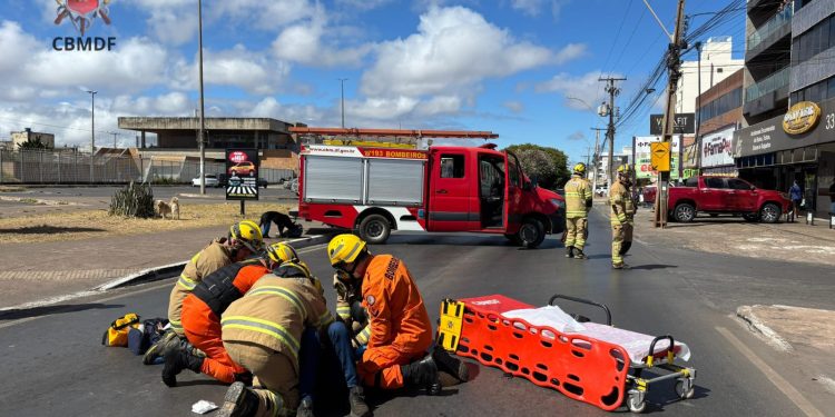 Idoso de 85 anos é atropelado e perde parte do couro cabeludo