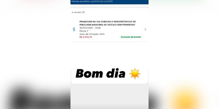 Chevette em duas rodas rende multa de R$ 3 mil a motorista no DF