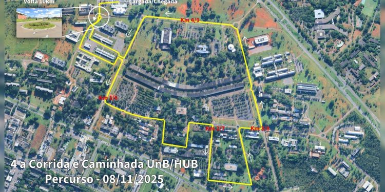 Corrida da UnB altera trânsito na L3 Norte neste sábado. Veja mapa