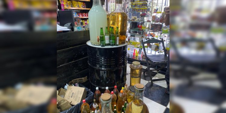 PMDF apreende uísque e cachaça adulterados em comércios de bebidas