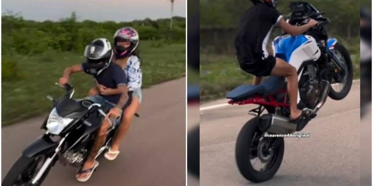 Com namorada na moto, influencer é morto durante perseguição