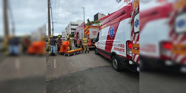 Homem de 78 fica ferido após ser atropelado por motociclista no DF