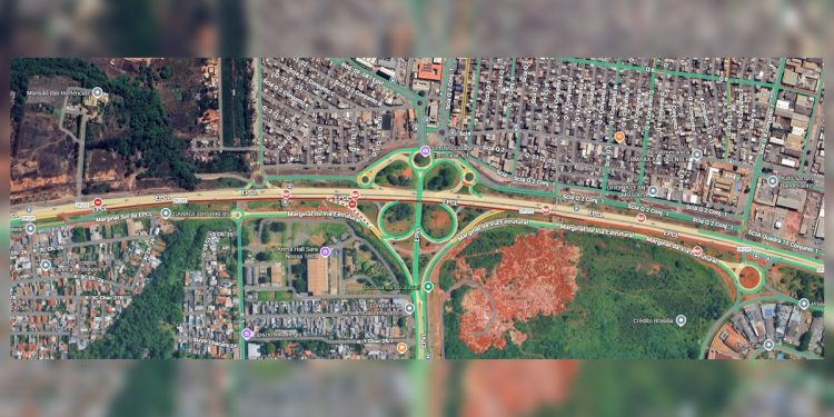 Morte na Estrutural causa grande engarrafamento; saiba como está o trânsito