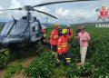 Helicóptero Carcará resgata ferido após pouso forçado de avião no DF