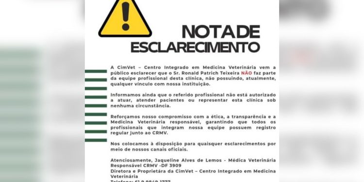 Veterinário fake é demitido após compra de diploma vir à tona