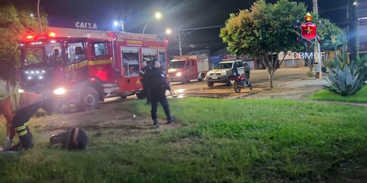 Homem ameaça funcionários e ateia fogo em quarto de hotel no DF