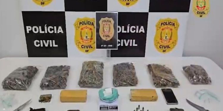 Traficante “premium” é preso no DF com R$ 150 mil em drogas e munições. Veja vídeo