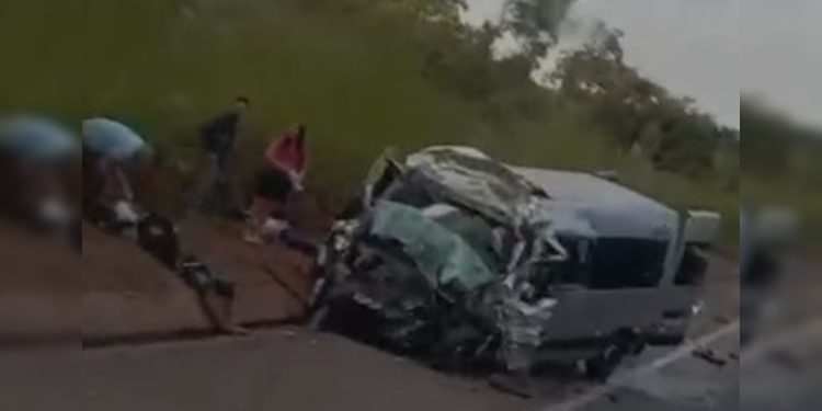 Pessoas tentam ajudar no resgate de vítimas de acidente que matou 8 na BR-020