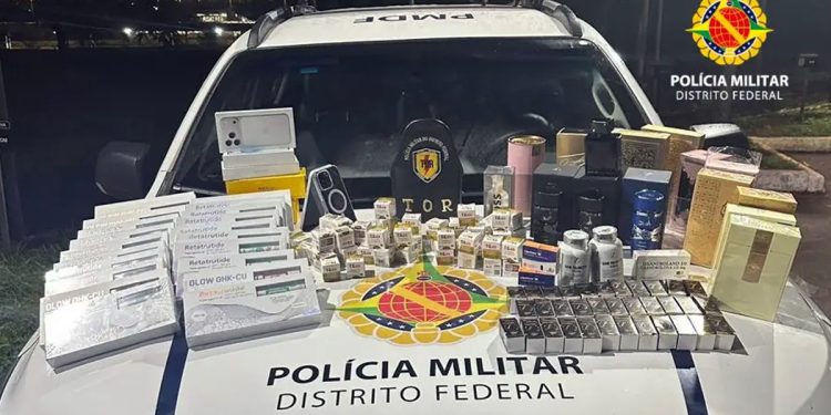 PMDF apreende R$ 100 mil em canetas emagrecedoras e perfumes falsos