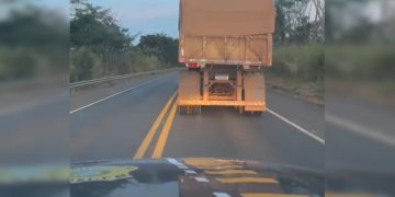 BR-020: caminhoneiro bêbado é preso após fazer zigue-zague na rodovia. Veja vídeo