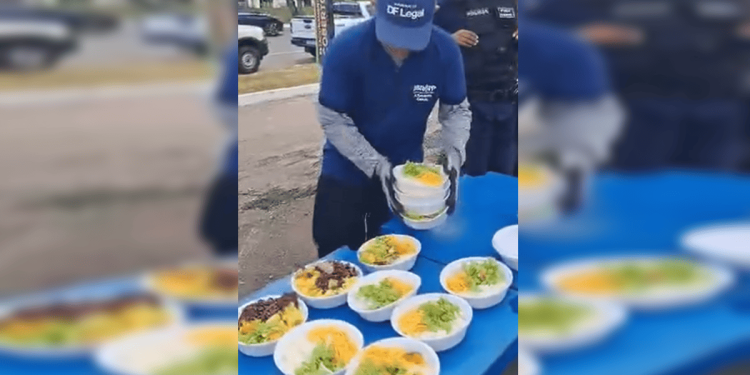 DF Legal desmonta ponto de churrasco clandestino e recolhe marmitas