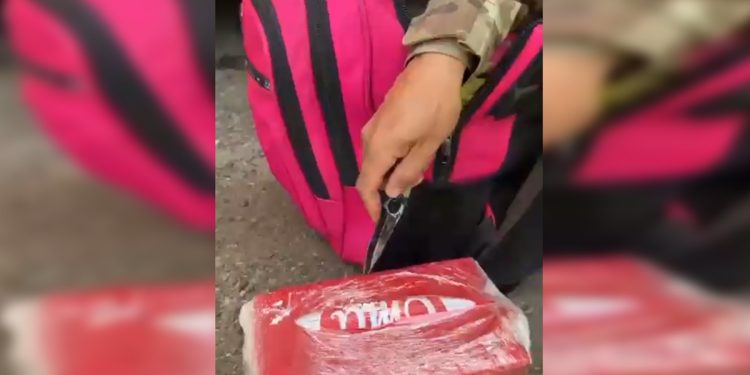 Mãe que viajava com bebê de 1 ano é presa com cocaína em ônibus. Veja vídeo