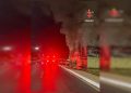 Borracharia no DF pega fogo e mobiliza 5 viaturas dos bombeiros. Veja vídeo