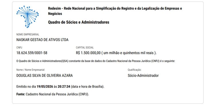 Venda da Naskar para suposto empresário é confirmada pela Receita