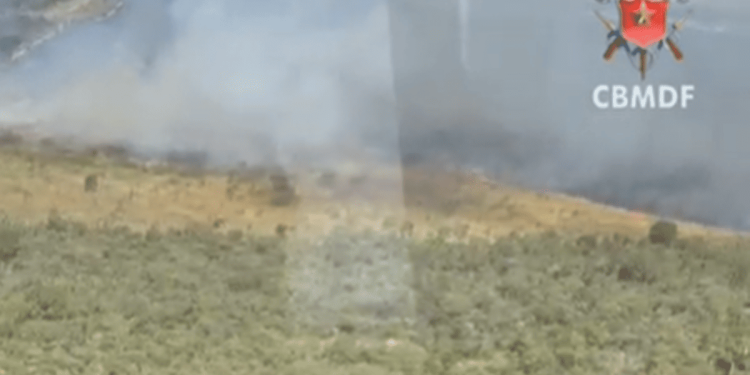 Fogo de queima controlada se espalha e combate dura mais de 3 horas