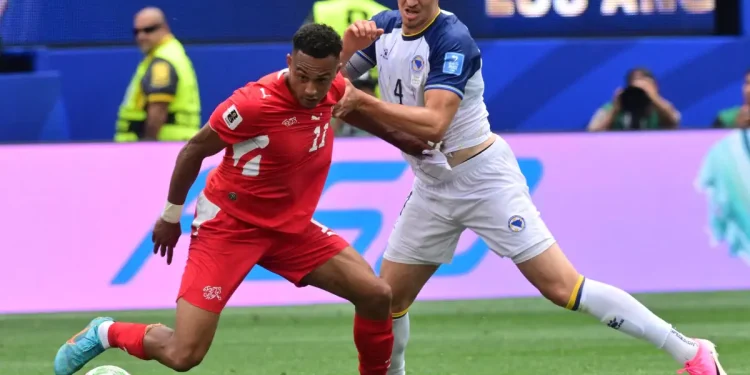 Veja fotos do jogo entre Suíça e Bósnia na Copa do Mundo