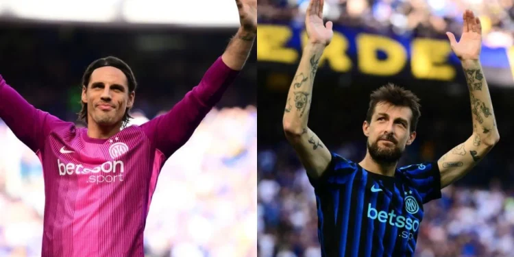 Sommer, Acerbi e outros dois jogadores deixam a Inter de Milão