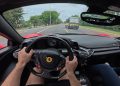 Racha no Lago Sul: Ferrari e BMW passaram “voando” ao lado de van escolar