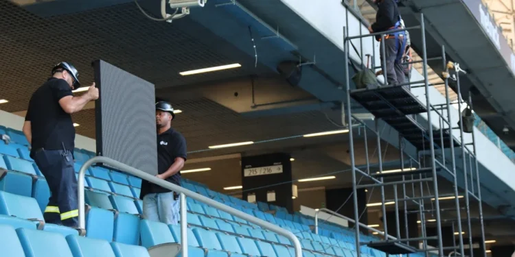 Arena do Grêmio ganhará anel com 600 metros de painéis de LED