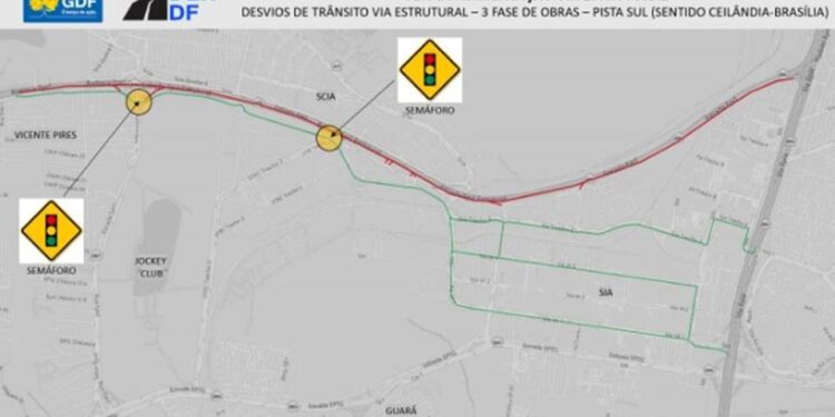 Estrutural terá novo ponto de bloqueio a partir de segunda (7/8). Entenda