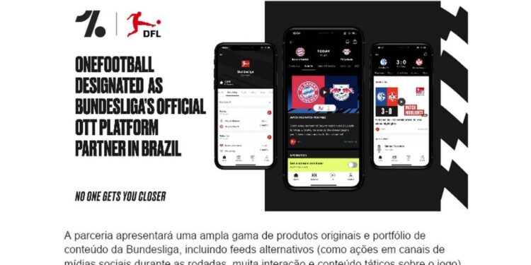 Bundesliga escolhe OneFootball como plataforma/parceiro oficial para alcançar público brasileiro
