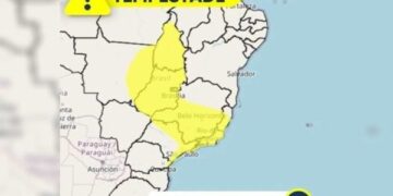 Inmet emite alerta de perigo potencial para tempestade no DF nesta 4ª