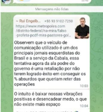 Fiéis inundam grupos no Telegram em defesa de pastor picareta; veja