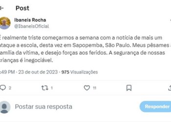 Ibaneis sobre ataque em SP: “Segurança das crianças é inegociável”