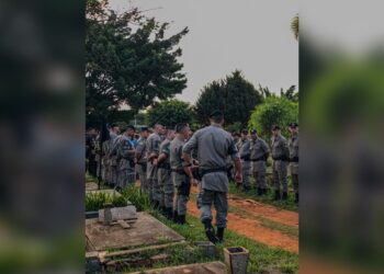 Rosas, continência e saudade: as homenagens ao PM que morreu afogado