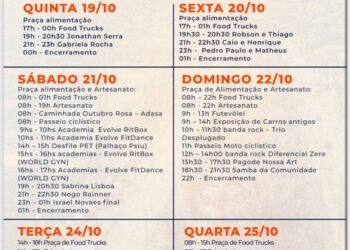 Samambaia celebra 34 anos com 6 dias de shows; confira a programação