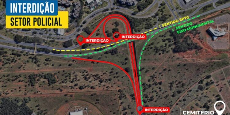 Setor Policial terá vias fechadas à noite a partir desta 3ª. Entenda