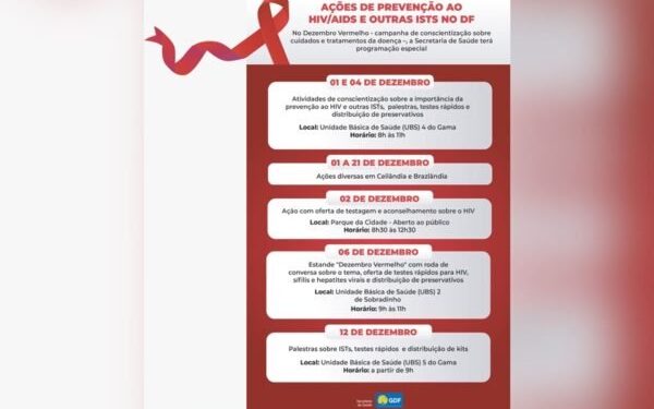 DF contará com ações de combate à Aids no mês de dezembro