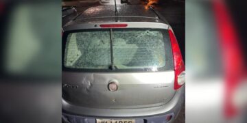 Veja como ficou carro onde maquiadora foi baleada por bombeiro do DF