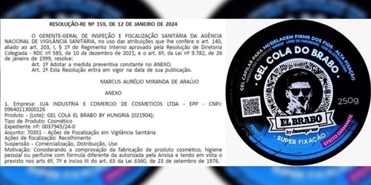 “El Brabo”: Anvisa manda recolher gel capilar do cantor Hungria