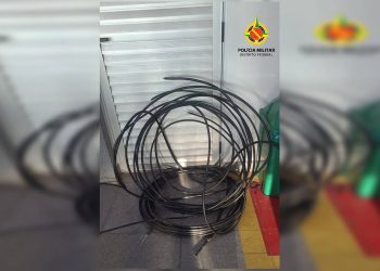 Flagrante: dupla é pega com a “boca na botija” furtando cabos no DF