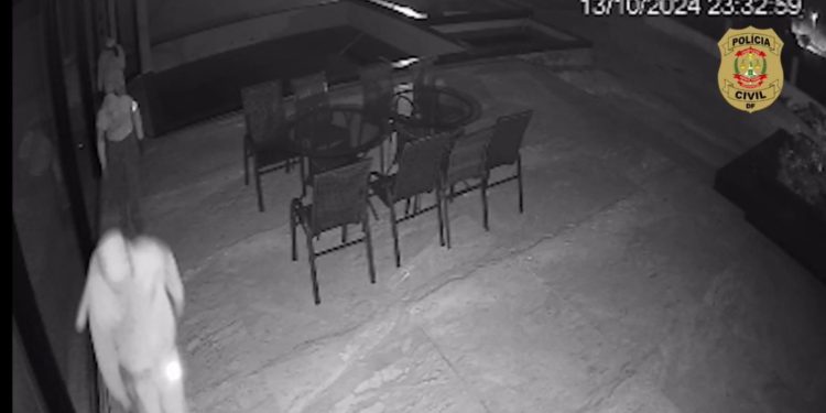 Vídeo: trio invade casa no Lago Sul e foge em BMW de vítima