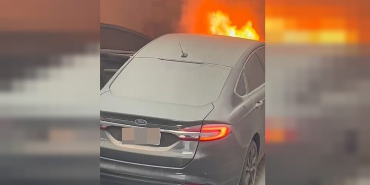 Carro que pegou fogo no STJ nesta segunda-feira era usado por ministra