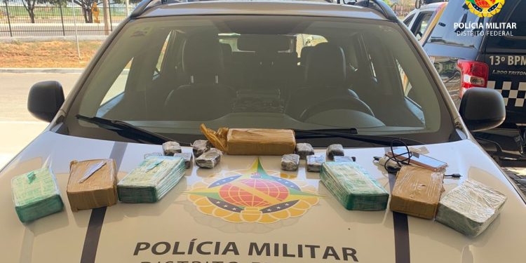 Mulher é presa pela PMDF com malas “recheadas” de drogas