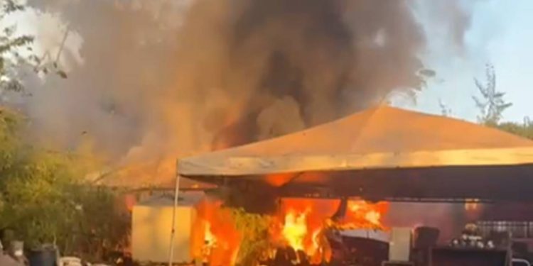 Vídeo: moradores registram incêndio em chácaras perto do Lago Norte
