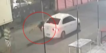 Vídeo: motorista de app atropela mulher e arrasta homem por 300 metros