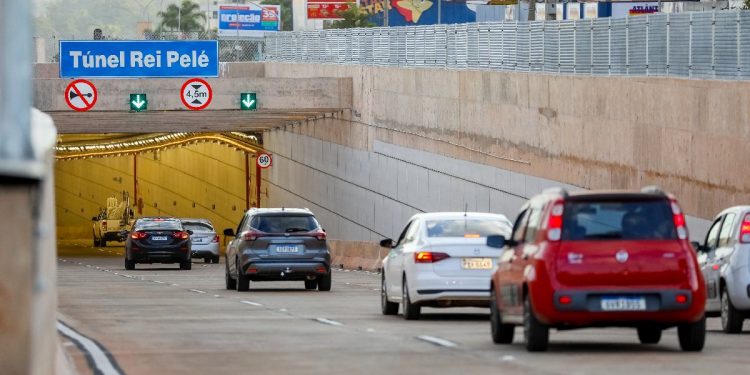 Túnel Rei Pelé será parcialmente interditado nesta quinta; entenda