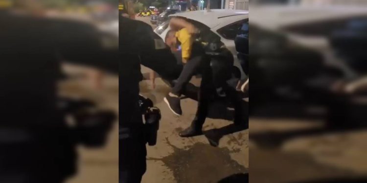Agente que usou arma de choque também deu golpe de jiu-jitsu em blitz