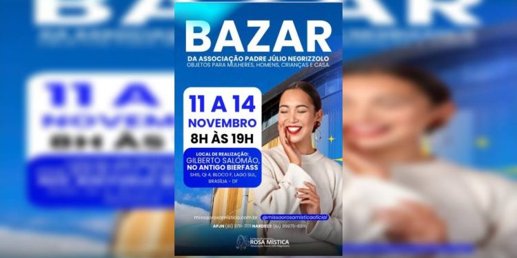 Bazar beneficente de Natal no Lago Sul começa nesta terça (11/11)