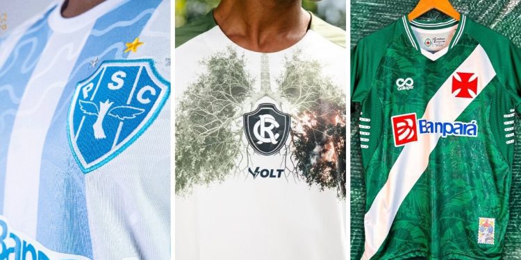 Times de futebol do Pará vestem camisa contra crise climática em apoio à COP30