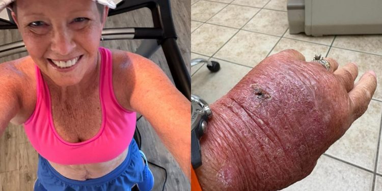 Corte com papelão infecciona e leva mulher de 63 anos ao hospital