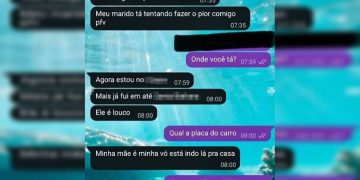 Mulher é trancada no carro pelo marido e pede socorro pelo zap: “Ele é doido”
